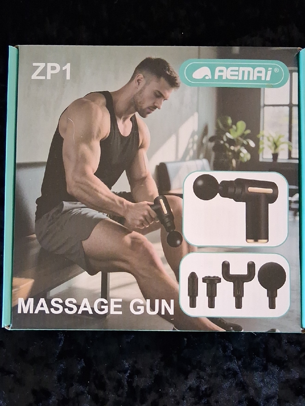 REMAI ZP1 Massage Gun Black Massage Gun - Percussion Muscle Therapy